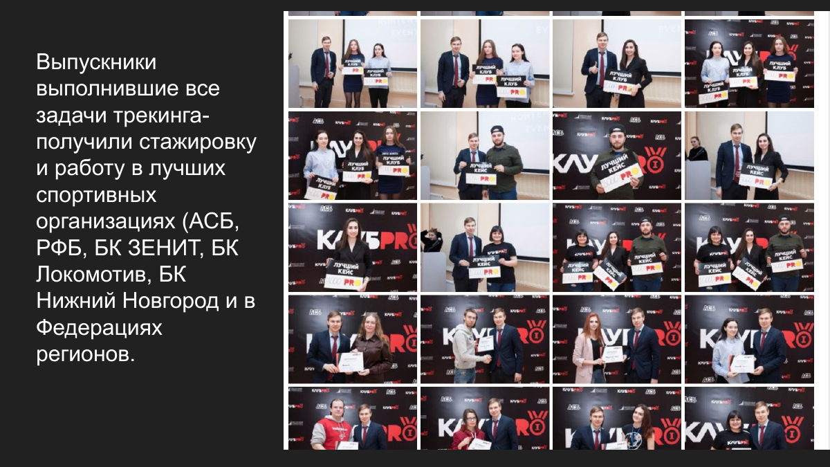 Клуб PRO: спорт, образование и сообщество: визуальный пруф 1